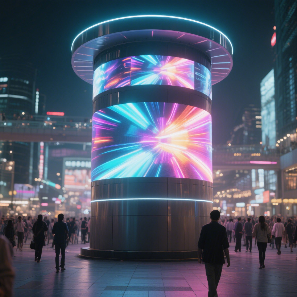 弧形LED顯示屏圓環(huán)